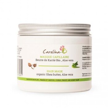 Masque Capillaire Karité et Aloe Vera 200ml Carolina B