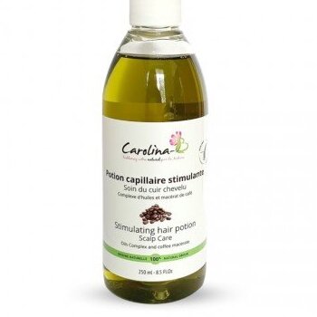 Potion Capillaire Stimulante au macérât huileux de café 250 ml Carolina B