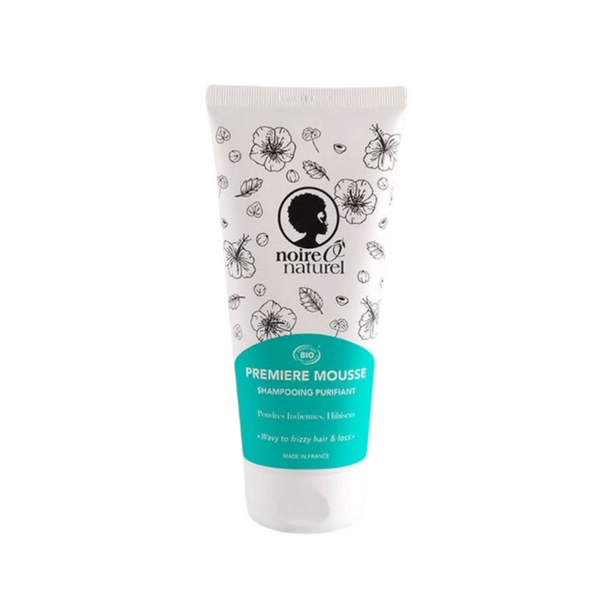 Shampooing PREMIÈRE MOUSSE purifiant poudres indiennes et hibiscus Noireônaturel